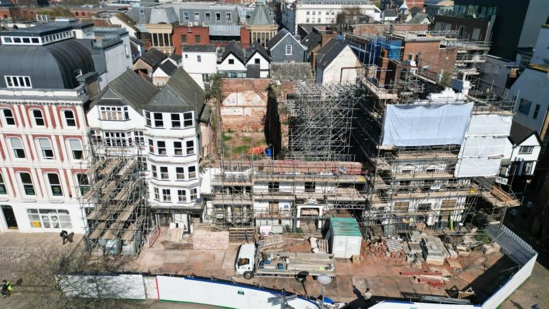 The Grade II listed building, badly damaged by fire