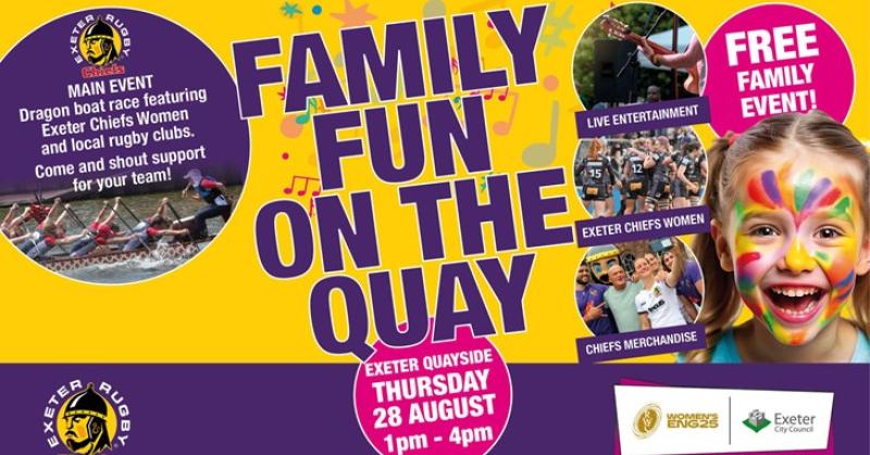 The event takes place on Exeter Quay