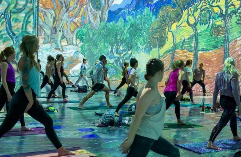 The event will combine yoga and art