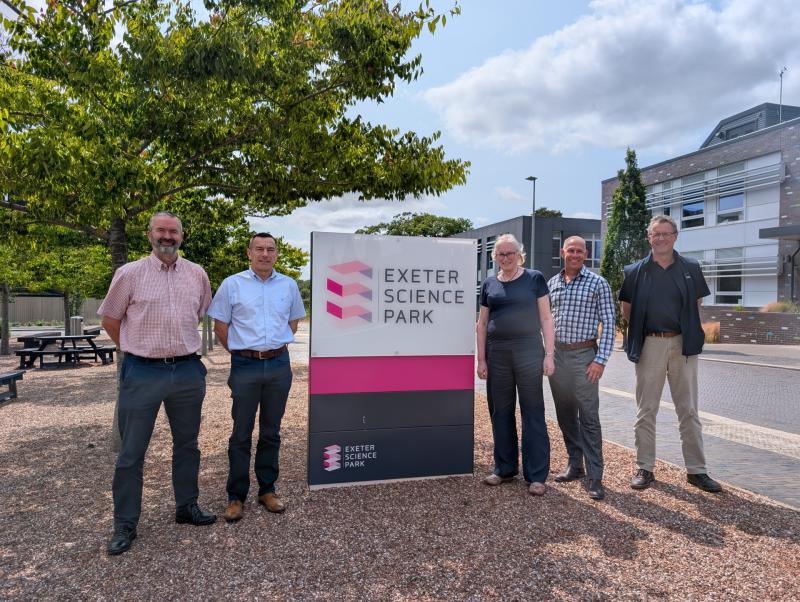 From left: Matt Roach ESP, David Green RED Construction Group, Sally Basker ESP, Steve Welch RED Construction Group, Neil Lewis RED Construction Group