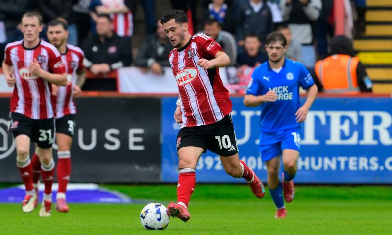 Exeter City v Peterborough. Pic from PPAUK