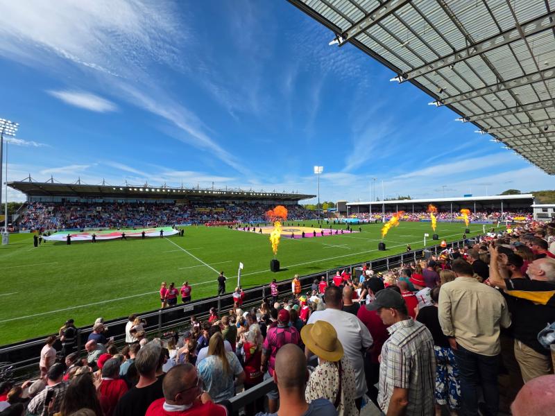 A capacity crowd watched today's games. Picture by Matthew Cousins
