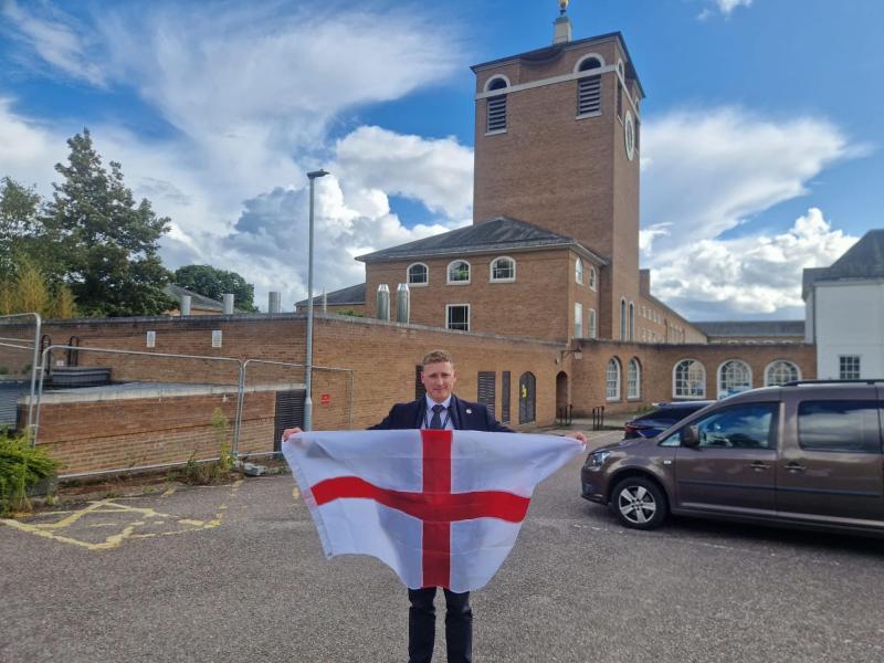 Councillor urges flag pride without graffiti in Devon