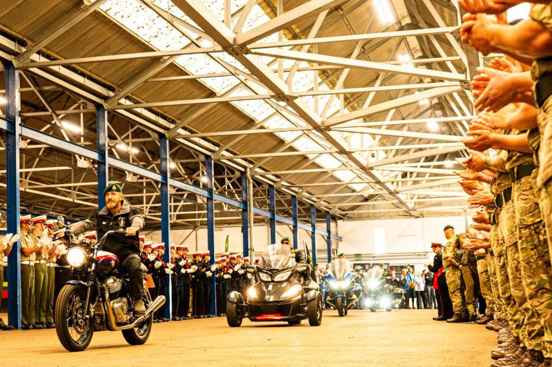 The Royal Marines' 'Brotherhood Ride', raising awareness of suicide prevention