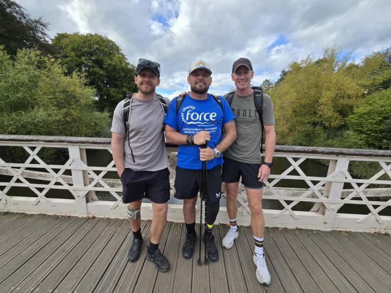 Exeter Veteran Paul Vice walks 232 miles for FORCE Cancer Charity Challenge
