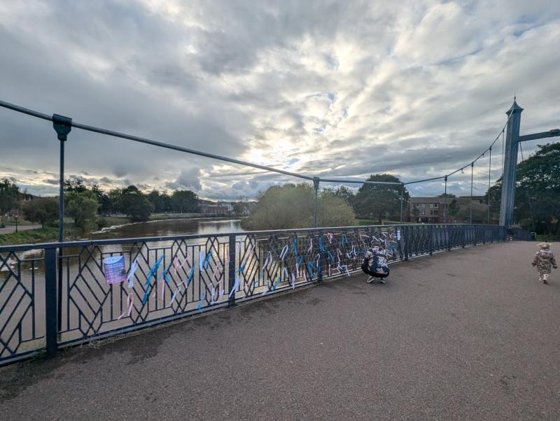 Exeter ribbon display to honour babies during Baby Loss Awareness Week 2025