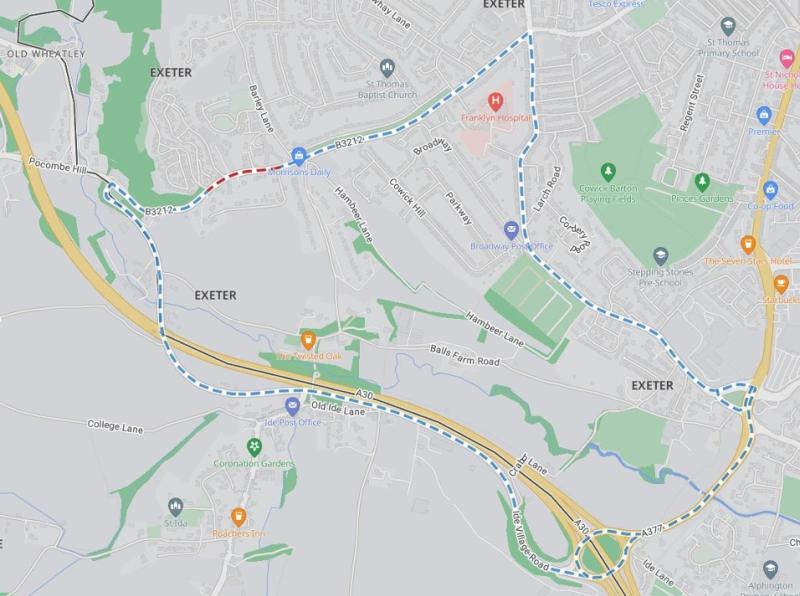 Major Exeter road to close for three weeks as upgrade work begins