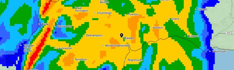 Weather warning issued for Exeter as forecasters say disruption ‘likely