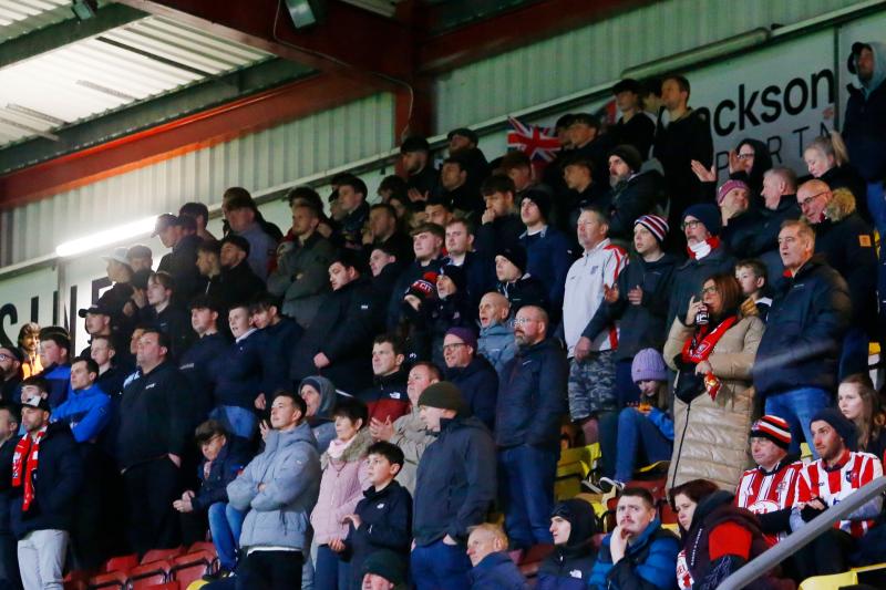Exeter City fans at Bradford. Pic from PPAUK