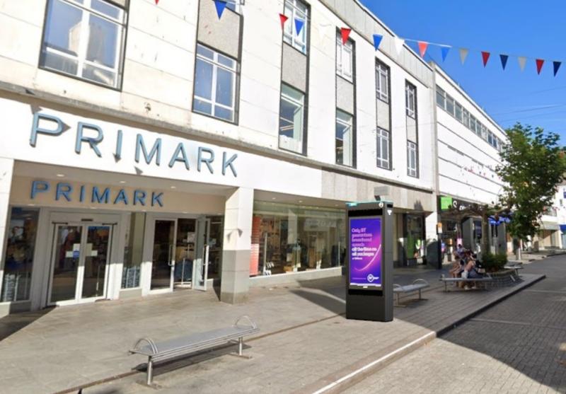 How a BT street hub could look in Torquay's Union Street (Image courtesy: BT/Torbay Council) 