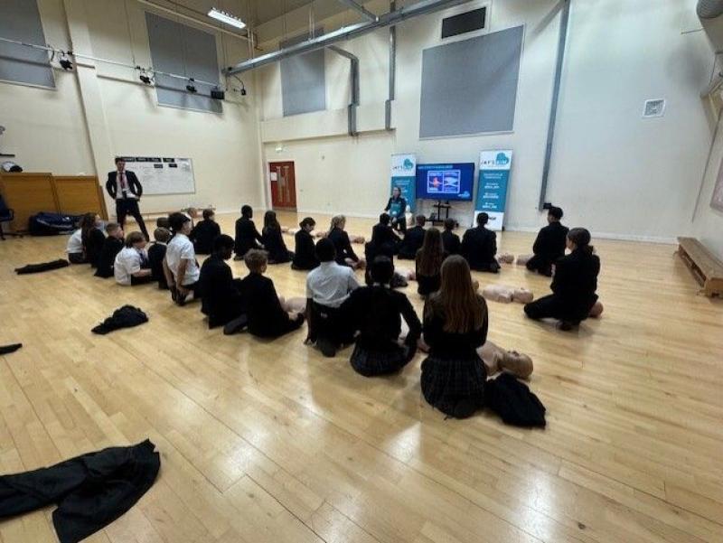  Exeter students gain life-saving skills with CPR and defibrillator training