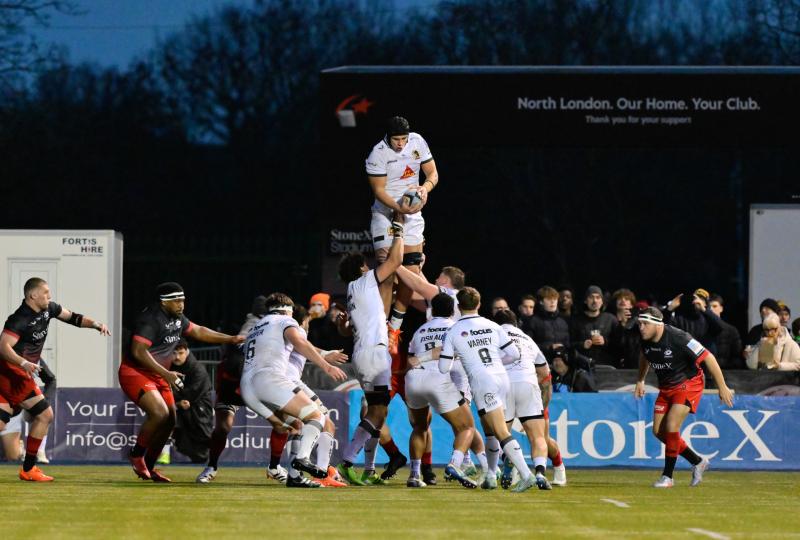 Exeter Chiefs beat Saracens. Pic from PPAUK