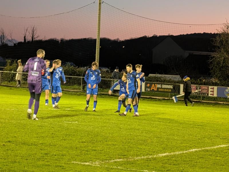 Brixham AFC celebrate victory