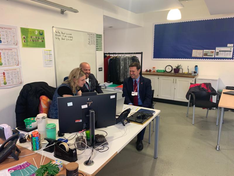 Steve Race MP visits Thomas Hall School in Exeter to launch new reward assembly