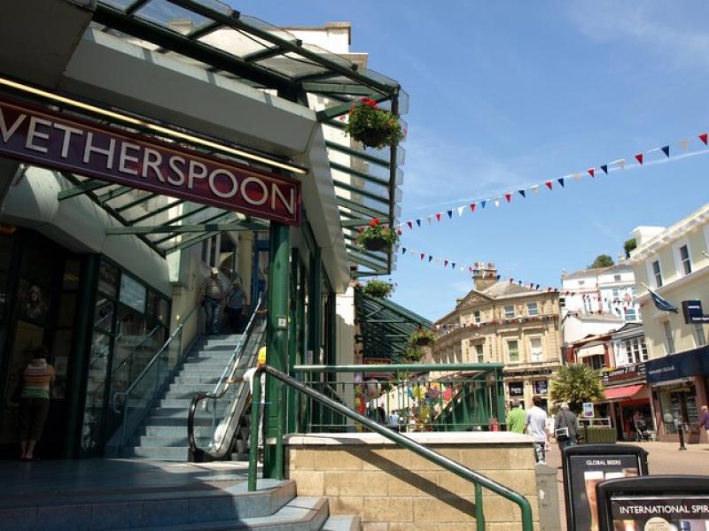 Repair work begins to improve access at Fleet Walk in Torquay