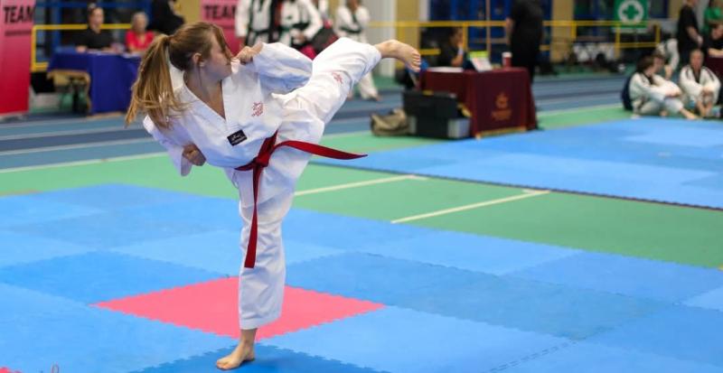Laila Middleton. Pic from Taekwondo Association of Great Britain