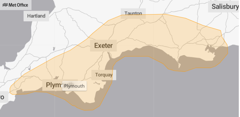 ALERT: Amber Weather Warning issued for Exeter as Storm Chandra brings flooding risk and travel disruption
