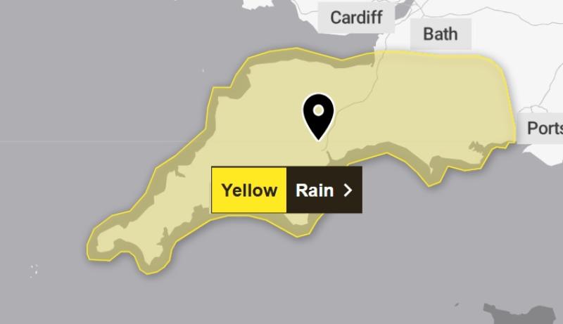 Yellow weather warning for Exeter: More heavy rain forecast after Storm Chandra flooding