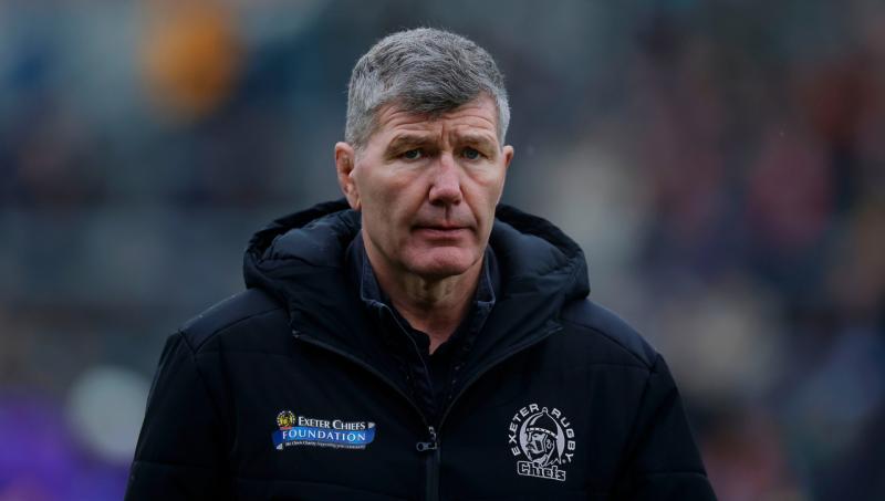 Exeter Chiefs Director of Rugby Rob Baxter. Pic from PPAUK