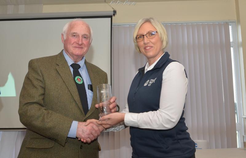 Dave Ellis collecting his award. Pic from Paul Morris Motorsport Photography