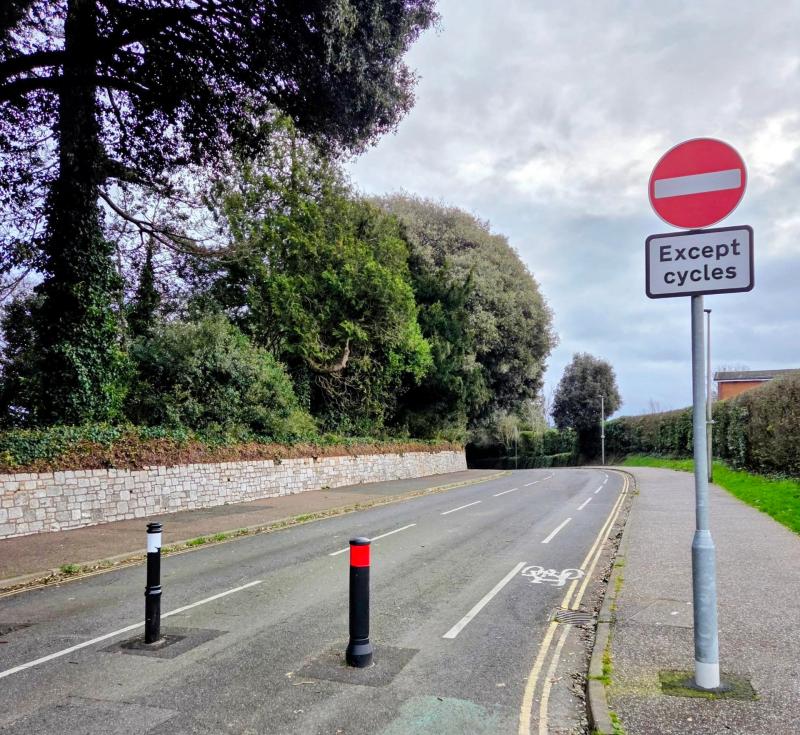 The controversial Dryden Road traffic measures