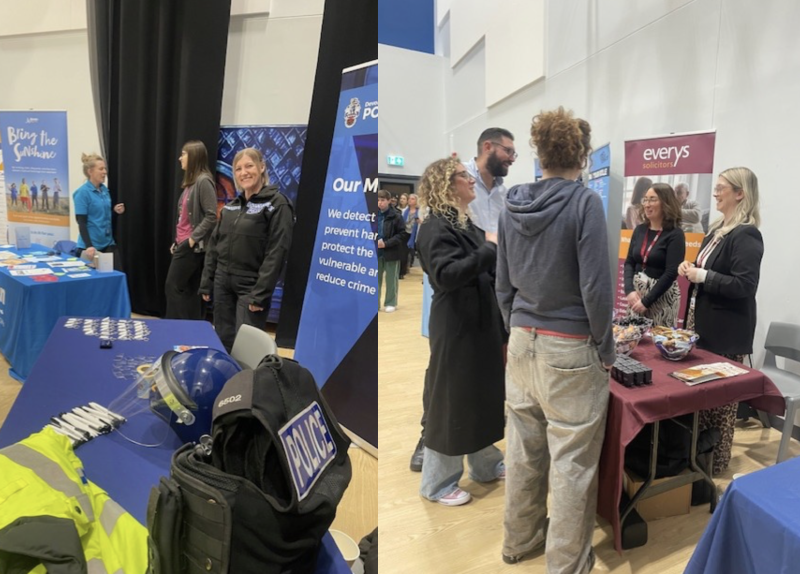 The careers fair took place at Exmouth Community College