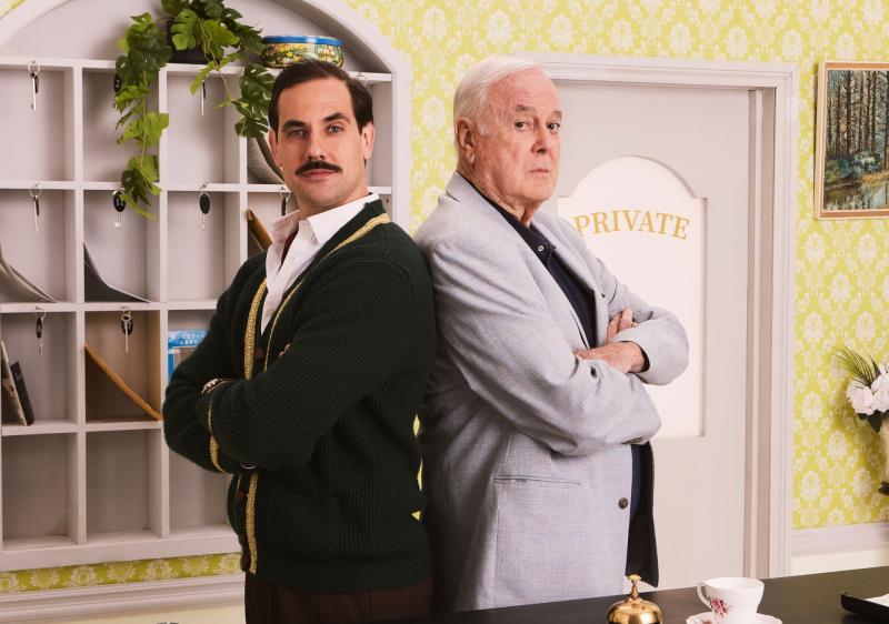 Basil meet Basil - Danny Bayne and John Cleese Picture Trevor Leighton