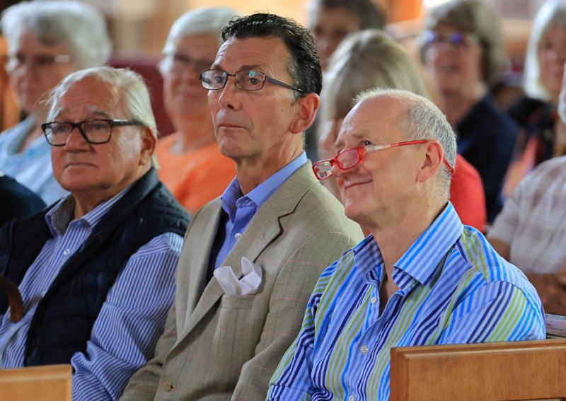 From left: Bernard Hadley, Matthew Upham and William Stancer at last year's Budleigh Music Festival