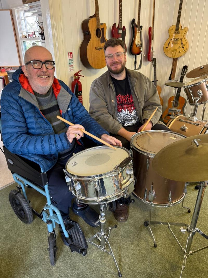 Music therapy - Richard Goss and son Oliver 