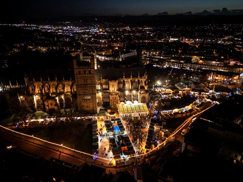Exeter Cathedral Christmas Market seeks traders for 2026 after record-breaking year