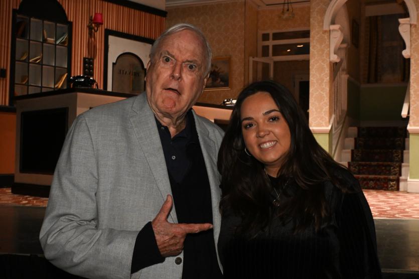 John Cleese and Gabriella Mitchell