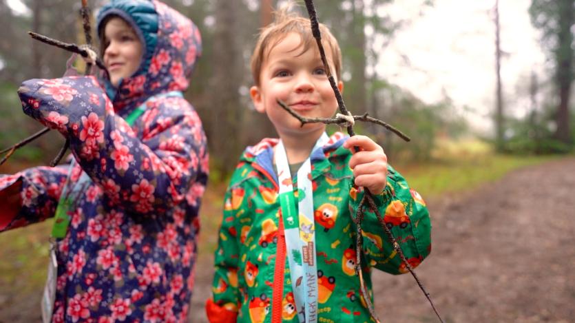 Stickman Adventure at Haldon Forest