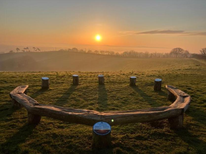 Ridgetop Park, Exeter, Spring Equinox 2025 (Image courtesy: southeastdevonwildlife.org.uk)