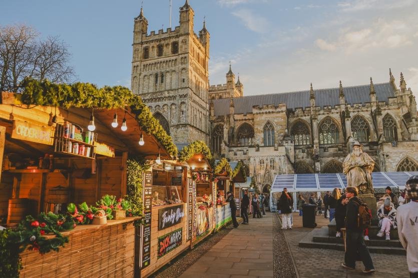 Exeter Cathedral Christmas Market 